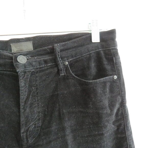 MOTHER The Charmer in My Life As A Snow Bunny Black Velvet Pants - Size 31 - Picture 7 of 14